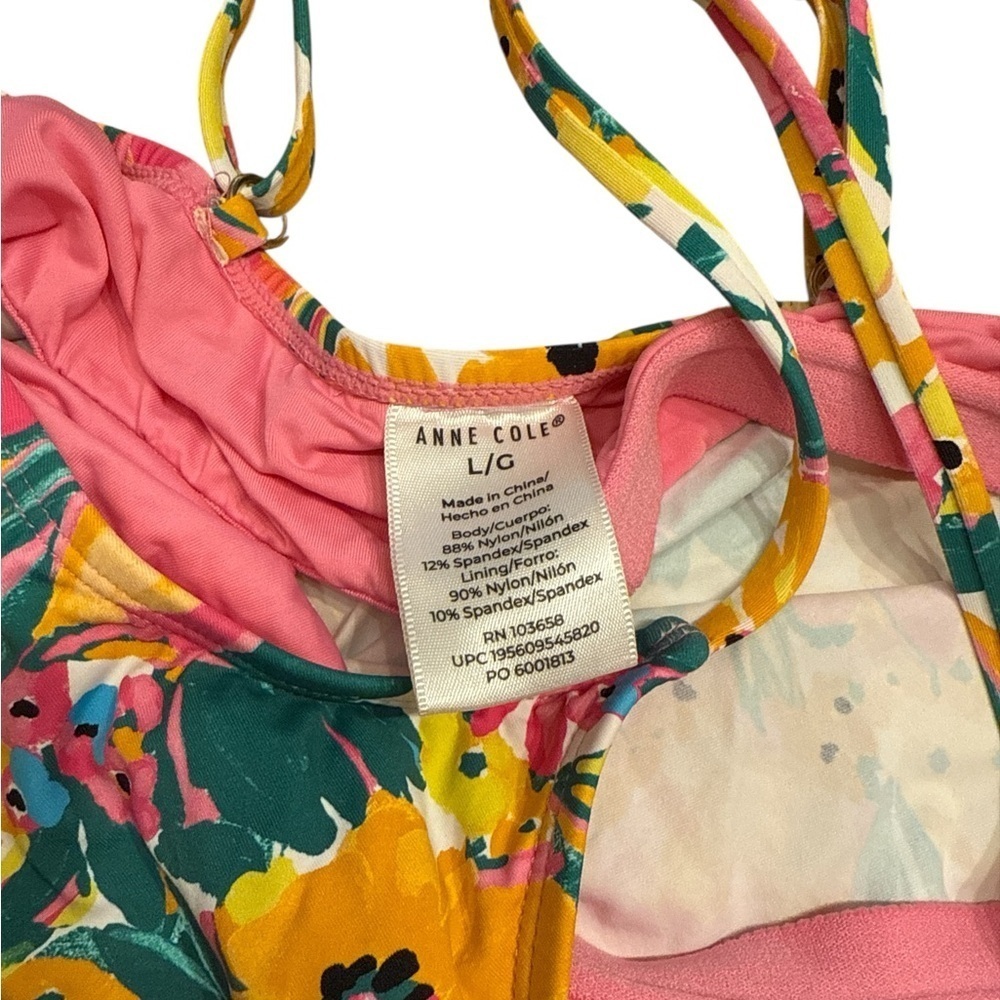 Anne Cole Multicolor Floral Swimsuit - Picture 2 of 4